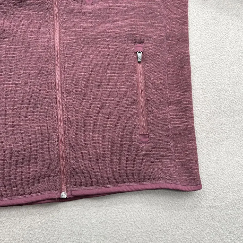 UNTUCKit Kezoh Jacket Mens Large Purple Full Zip‎ Fleece Polyester Casual